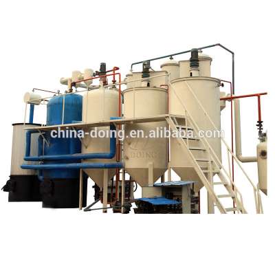 Waste engine oil recycling to diesel fuel refining machine